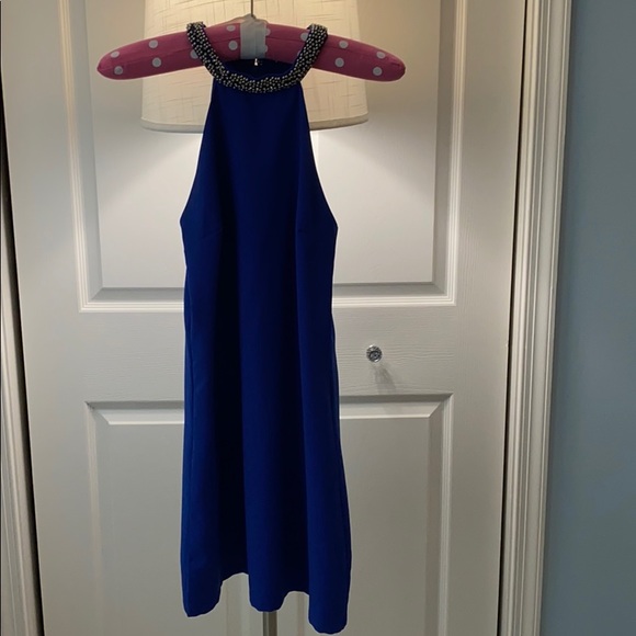 Royal Blue Flattering Dress - Picture 1 of 7